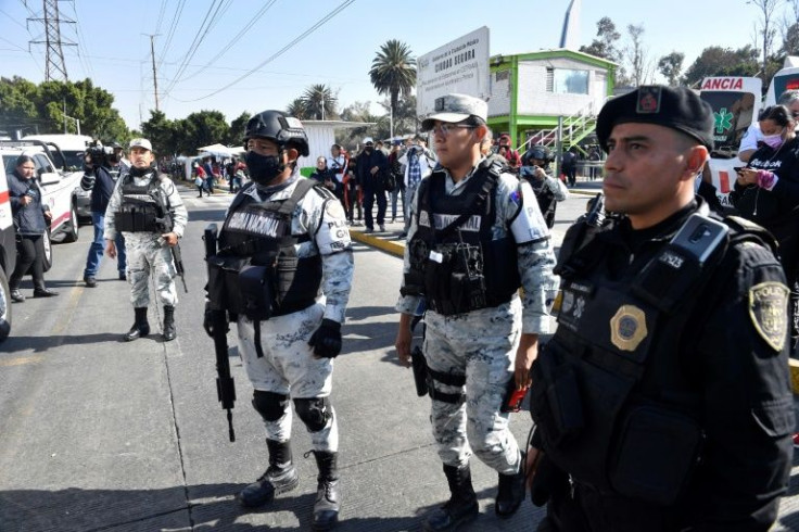 Members of the Mexican National Guard