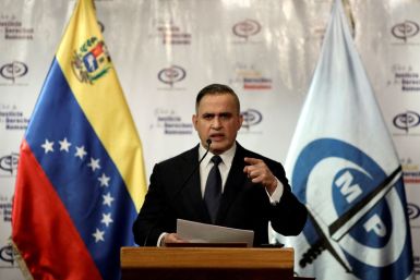 Venezuela's chief prosecutor Tarek William Saab holds a news conference in Caracas