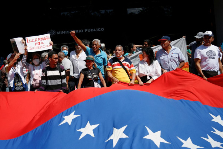 Venezuelan teachers march for better pay amid sky-high inflation