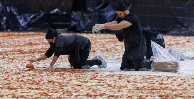 largest pizza