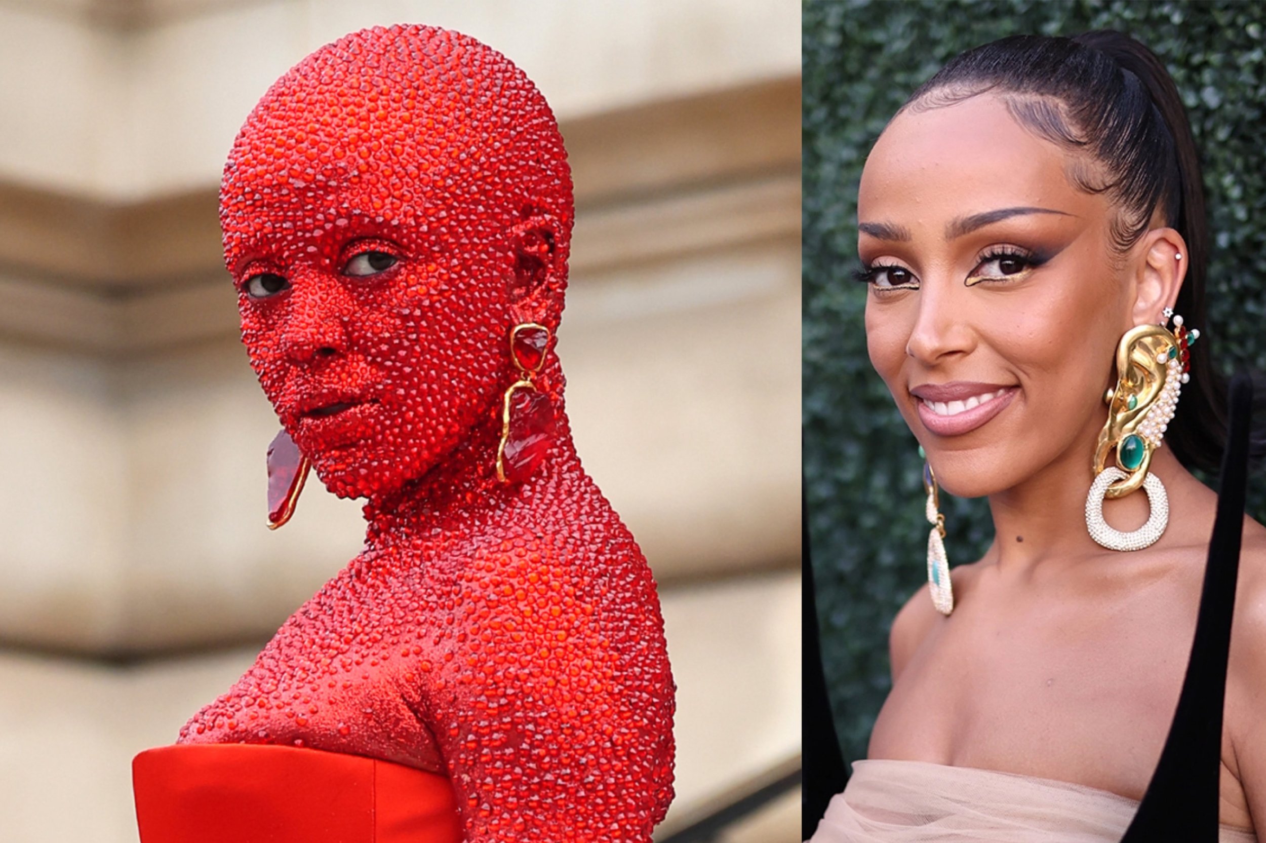 Doja Cat Covered In 30000 Swarovski Crystals At Schiaparellis Show During Haute Couture Week 3350