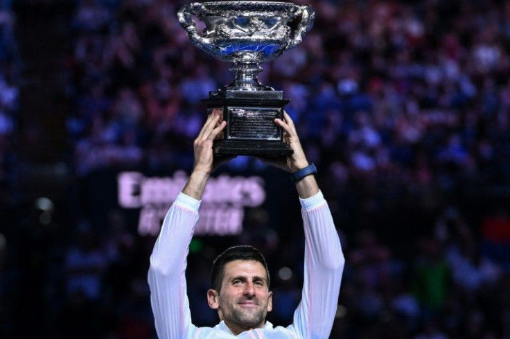 Novak Djokovic after winning the Australian Open