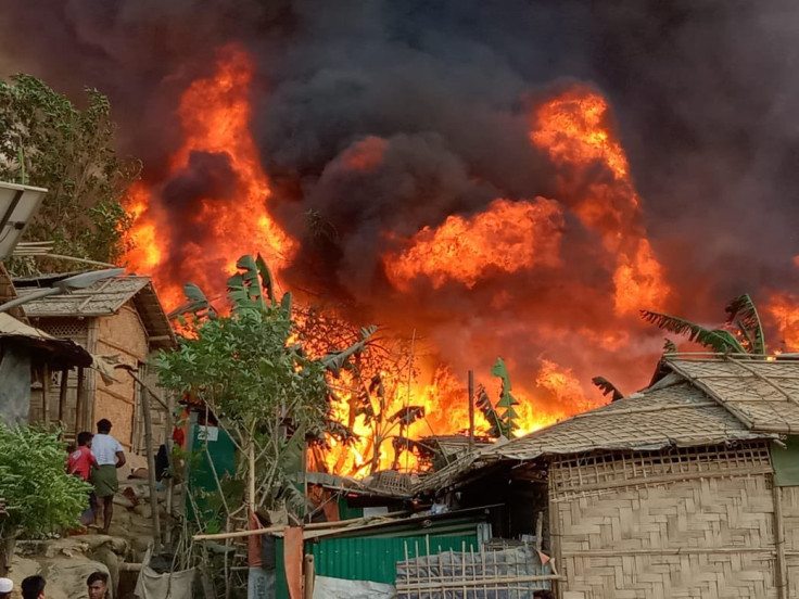 massive fire in Bangladesh
