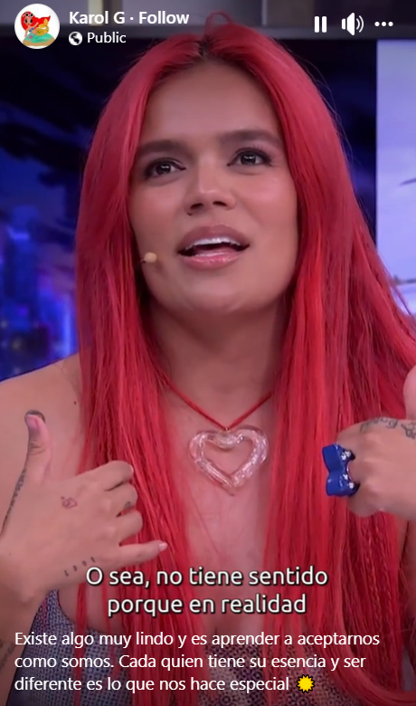 Karol G talks on body image 