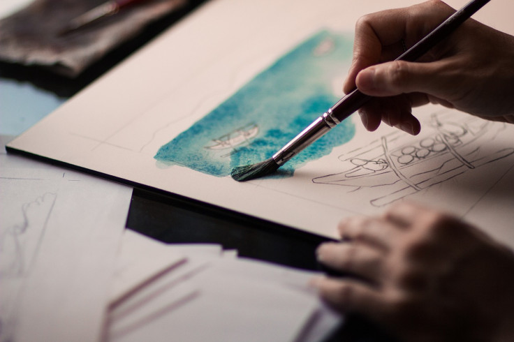 Paint brush painting