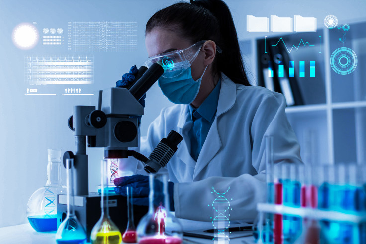 Scientist doing research work.