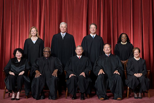 Current Justices on Supreme Court