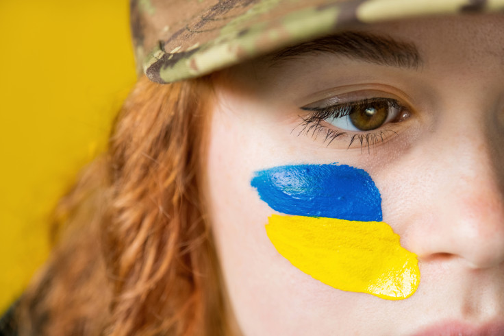 female soldier in Ukraine