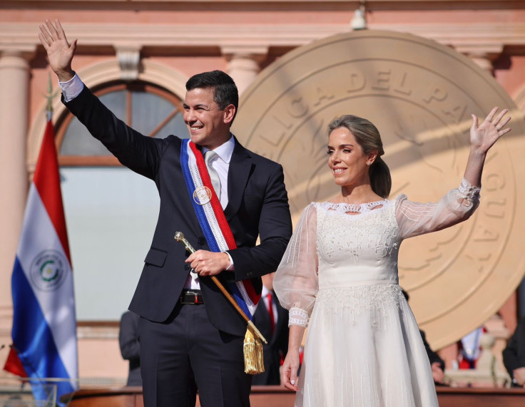 President Santiago Peña and his wife Leticia 