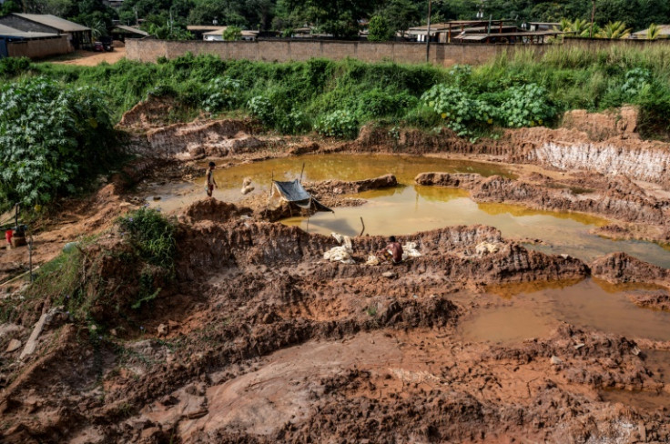 Illegal gold mines