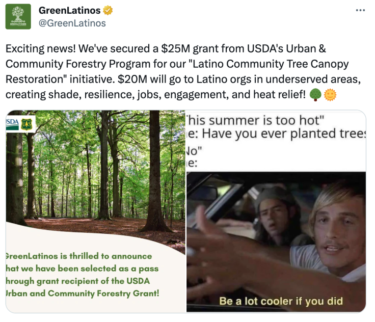 Green Latinos Tweet