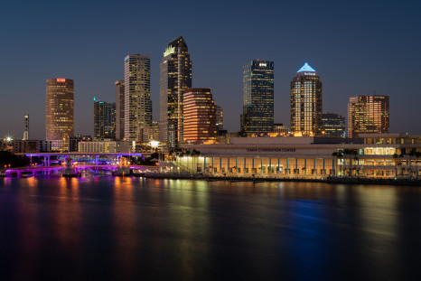 Tampa Bay skyline. 