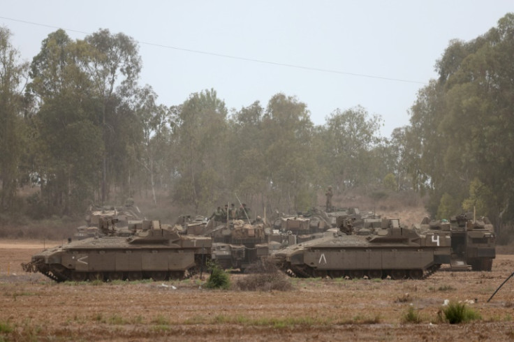 Israeli tanks near Gaza