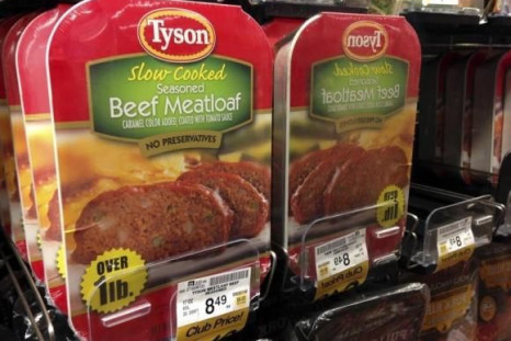 Packages of Tyson Foods products.