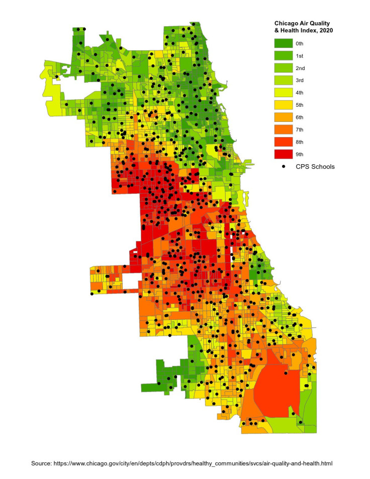 Chicago air quality map