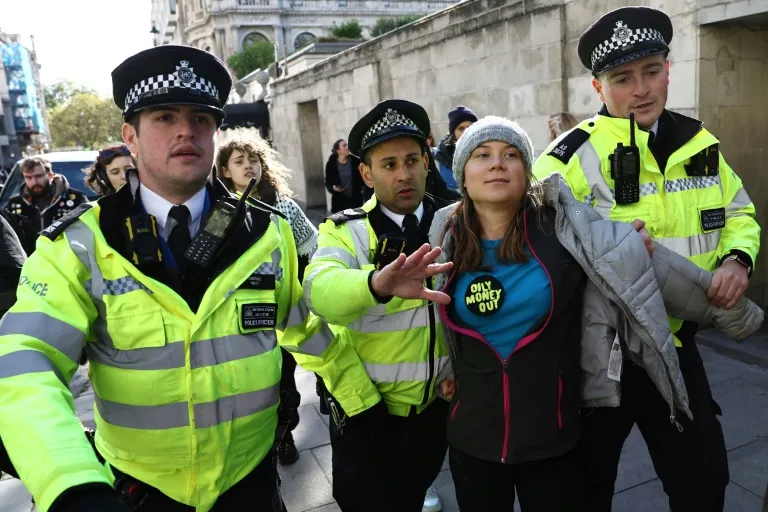 UK Police Charge Greta Thunberg After Climate Protest Arrest - Vimarsana News
