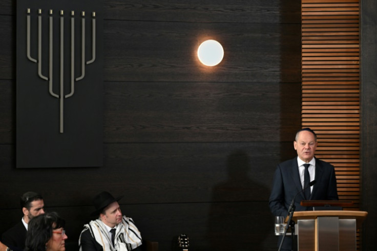 German Chancellor Olaf Scholz vowed Sunday to stamp out anti-Semitism