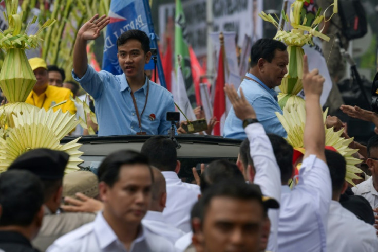 Presidential candidate Prabowo Subianto and his running mate Gibran