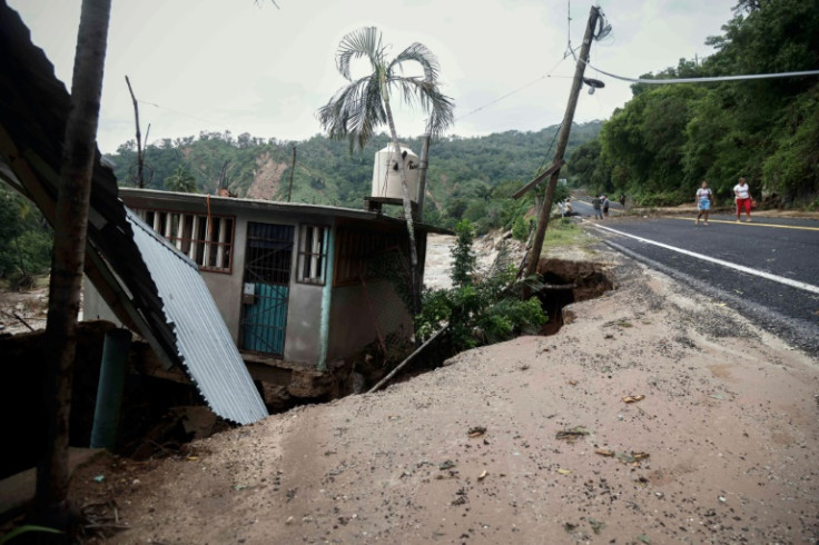 Houses and Roads, Acapulco Otis Hurricane Aftermath