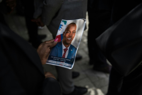 A picture of late Haitian President Jovenel Moise 