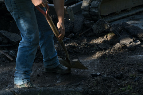 Landscaping worker