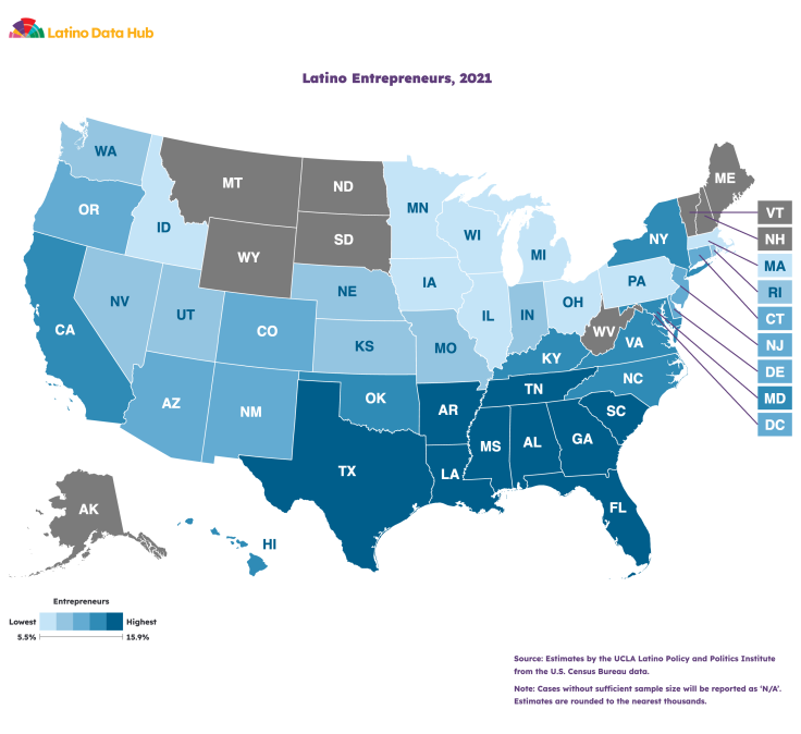 Latino entrepreneur data.