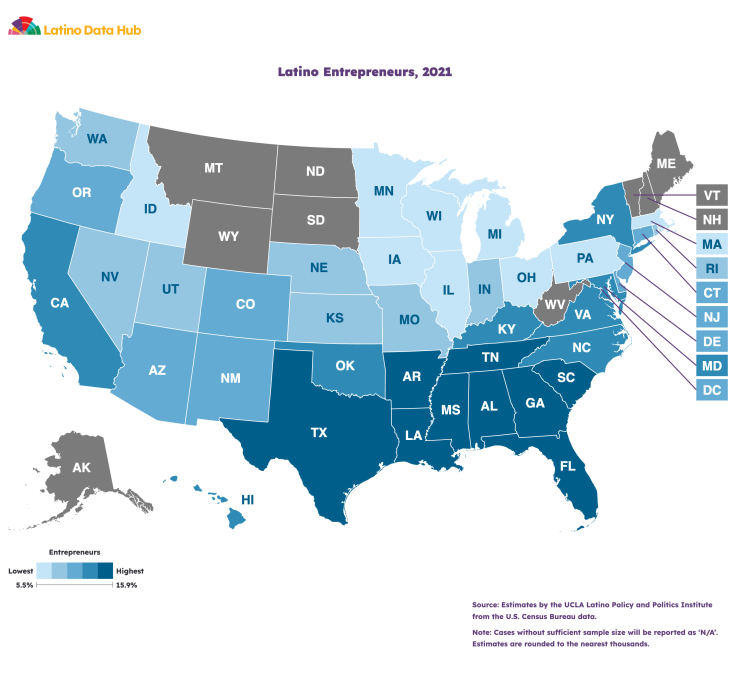 Latino entrepreneur data. 