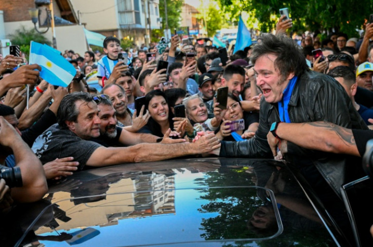 Argentine presidential candidate Javier Milei