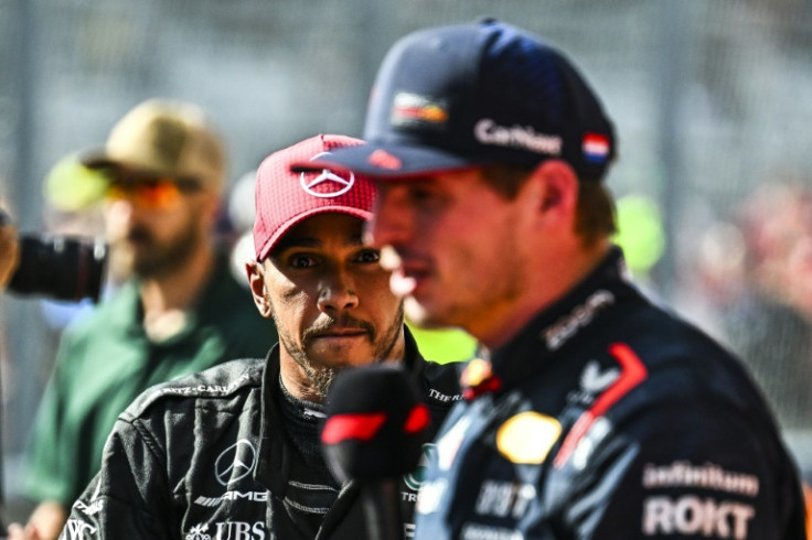 Max Verstappen and Lewis Hamilton 