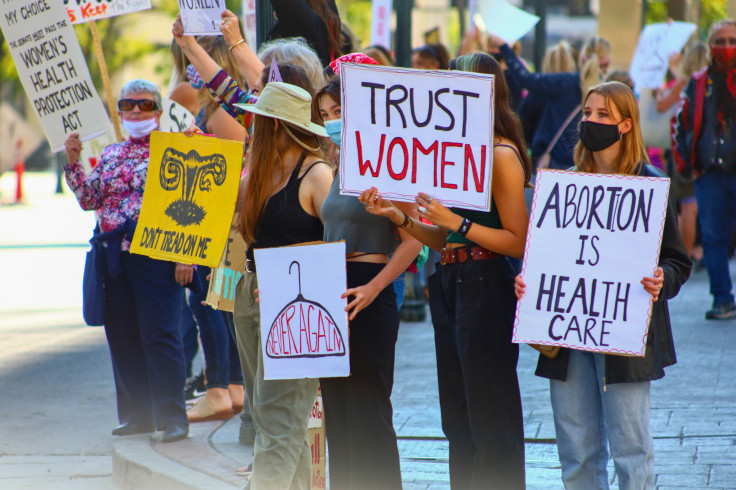 Women's demonstration for abortion. 