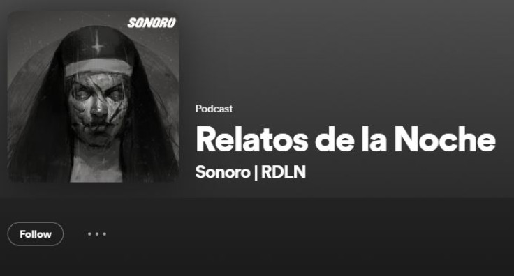 'Relatos de la noche' on the Spotify Top Podcasts 2023