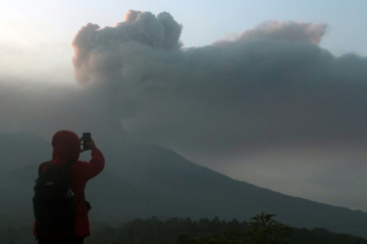 Mount Marapi on the island of Sumatra spewed ash