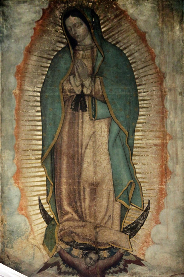 Our Lady of Guadalupe's image appeared on an indigenous garment.
