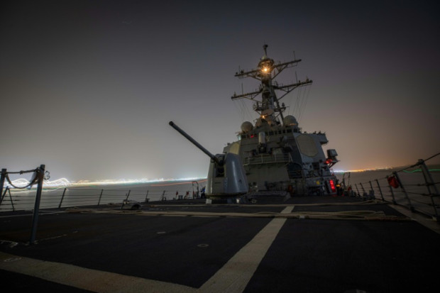The guided-missile destroyer USS Carney has been on patrol