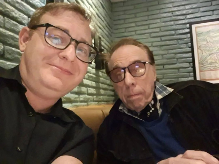 Axel Kuschevatzky Poses with Legendary Film Director Peter Bogdanovich