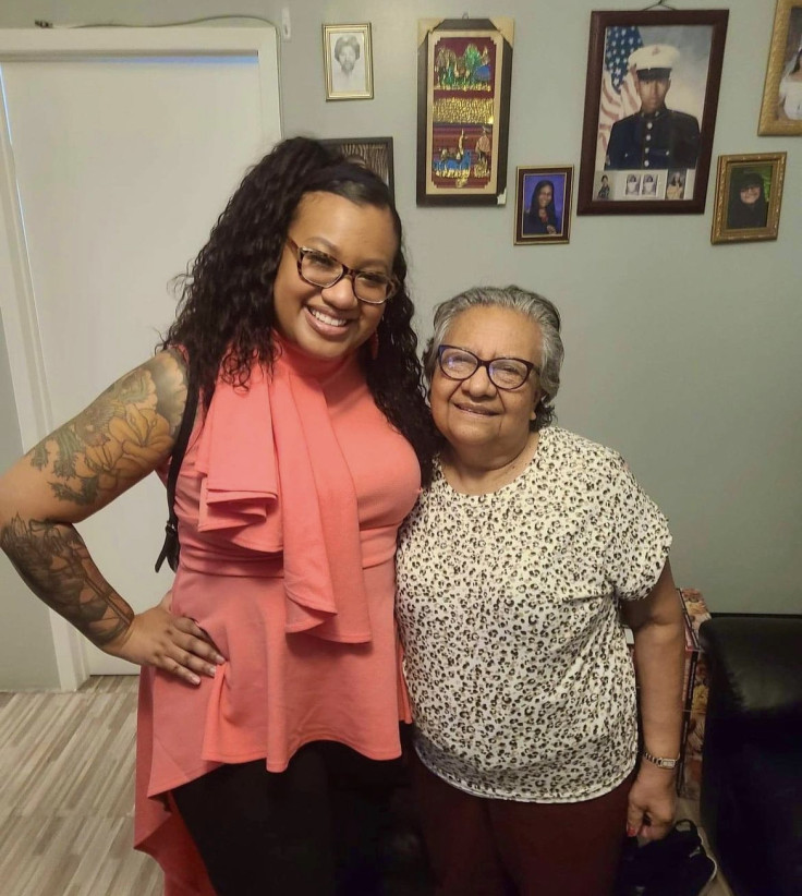 Mika Kenyah and her Peruvian grandmother. 