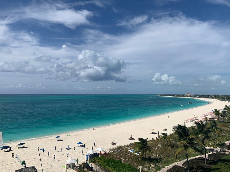 "Grace Bay Beach is a scenic spot with powdery-white sand,"