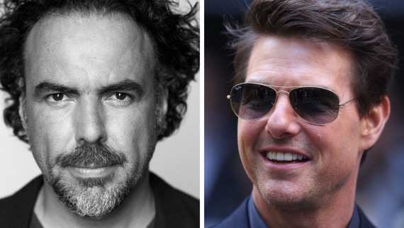 Alejandro Gonzalez Iñárritu (left), Tom Cruise (right)