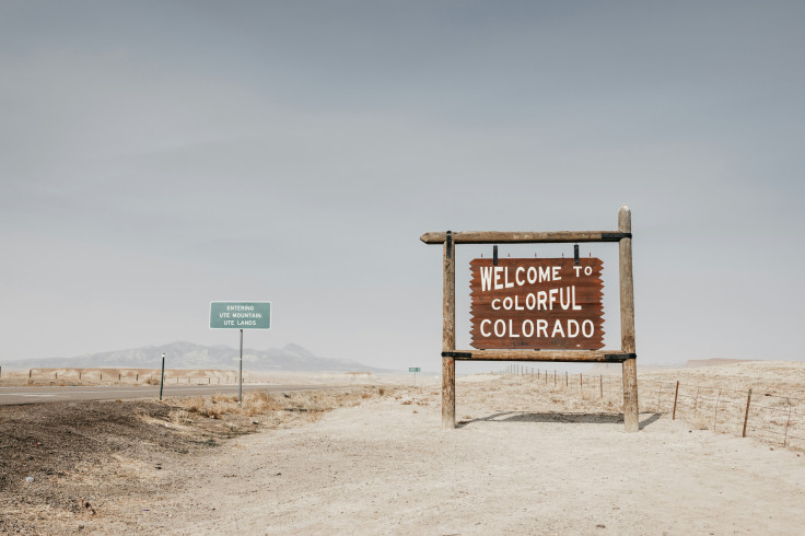 A road sign in Colorado