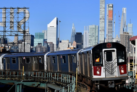 Subway train in NYC