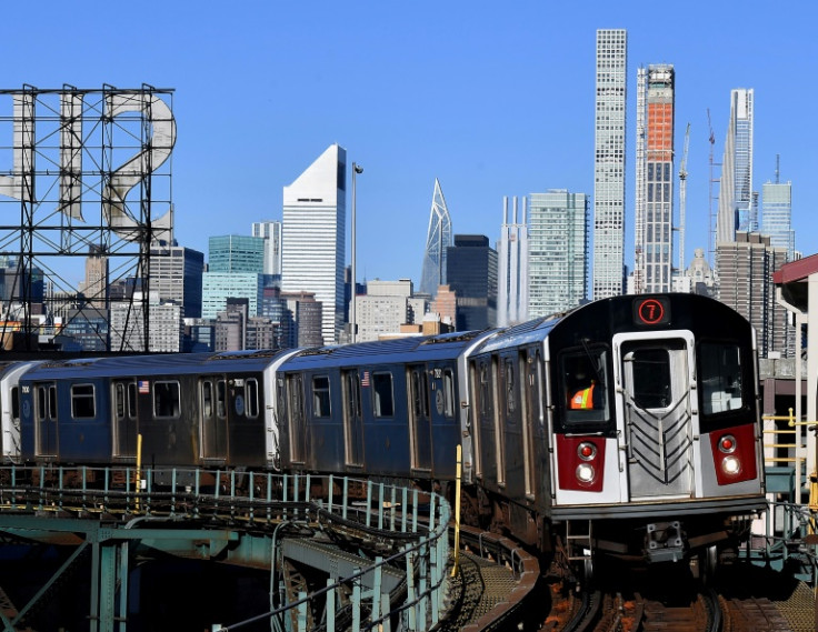 Subway train in NYC