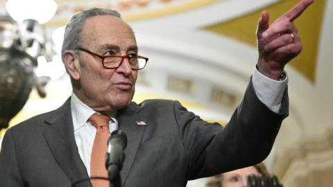 US Senate Majority Leader Chuck Schumer