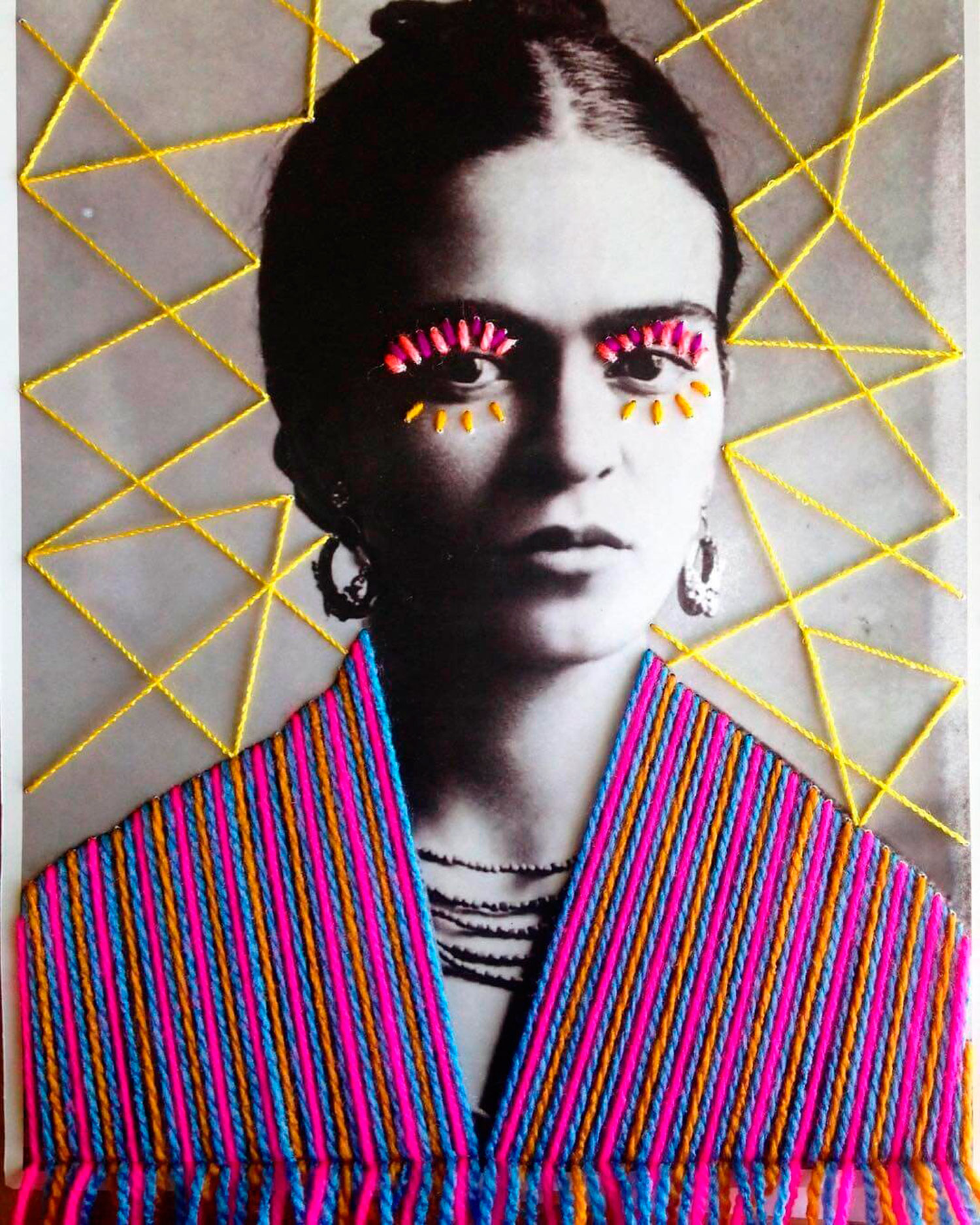 Frida Kahlo portrait by Victoria Villasana