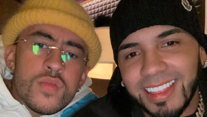 Bad Bunny and Anuel before Toki