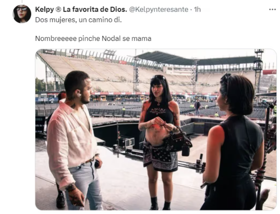 Memes about Christian Nodal and Angela Aguilar