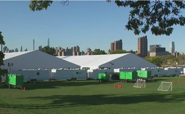 Randall's Island migrant shelters