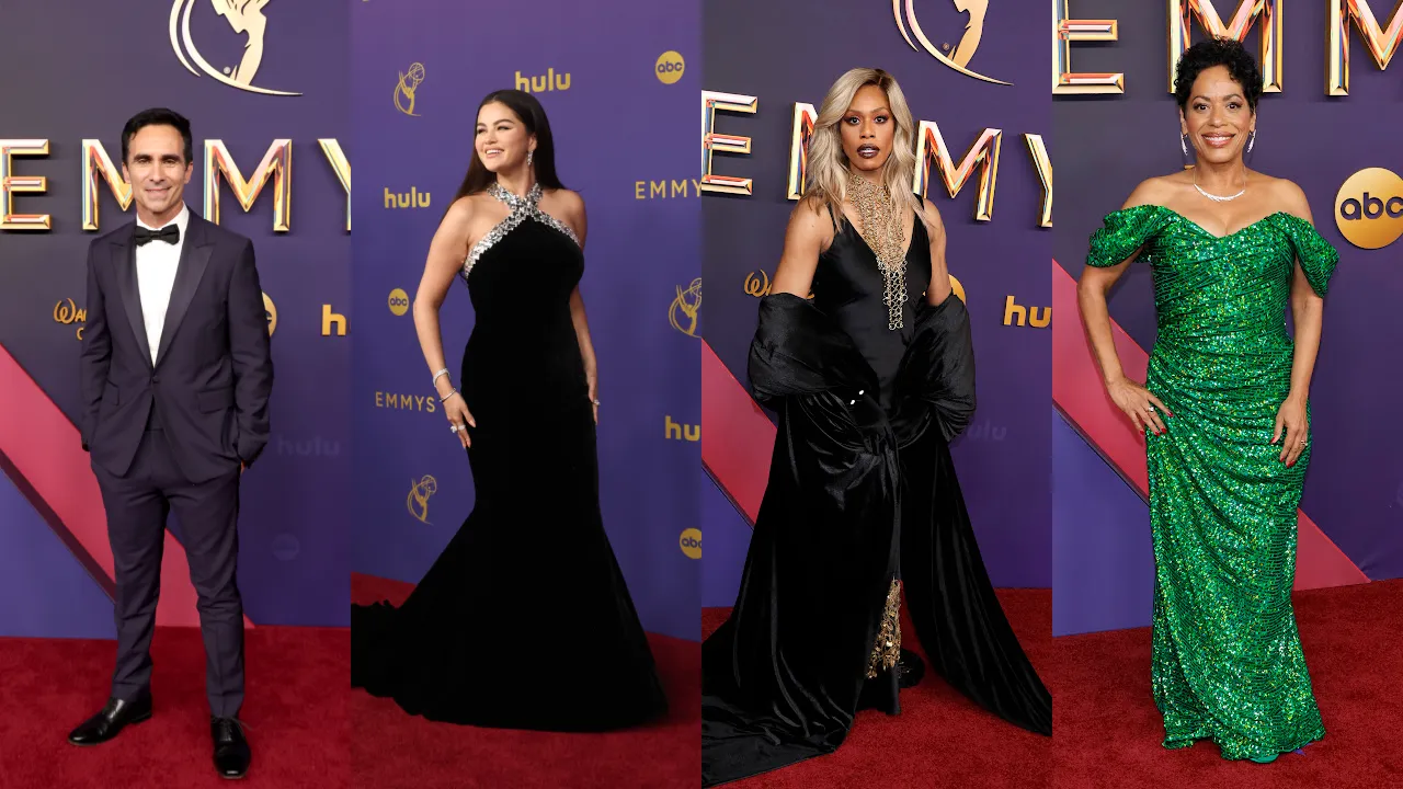 Emmy red carpet dresses best sale