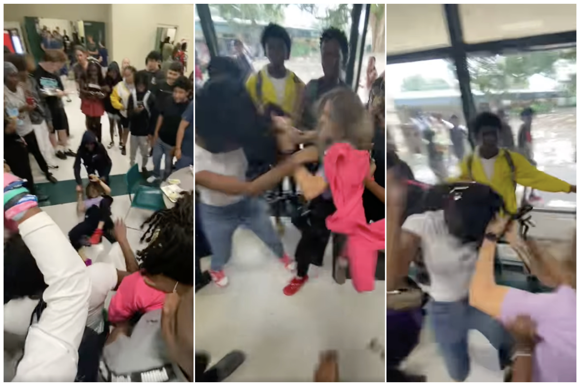 Dramatic High School Brawl Between Student and Staffer Sparked by ...