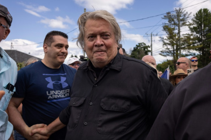 Former White House Chief Strategist Steve Bannon reports to a federal prison July 1, 2024 in Danbury, Connecticut to start serving a four month sentence for contempt of congress