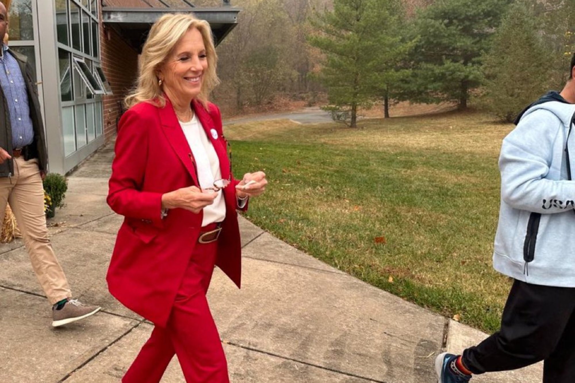 Conservatives Mock Jill Biden Over 'MAGARed' Election Day Outfit